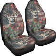 thumbnail image 3 of Jiueut Deer Wood American Flag Maple Leaf Print Seat Covers for Car, Anti-Slip Automotive Seat Covers Wear-Resisting 2pcs Vehicles Interior Accessories, Fit for Most Vehicle, Sedan, Truck, SUV, Van, 3 of 7
