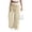 17#Beige, variant on Womens Ice Silk Wrinkle Pants - Casual Loose Drawstring Elastic Waist Wide Leg Track Pants Blue S