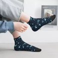 thumbnail image 4 of Salouo Beautiful Butterflies Pattern Unisex Middle Tube Socks,Middle-Finger Knee High Socks Over The Calf Tube Stocking Crew Stockings for Women and Men Tube Socks, 4 of 8