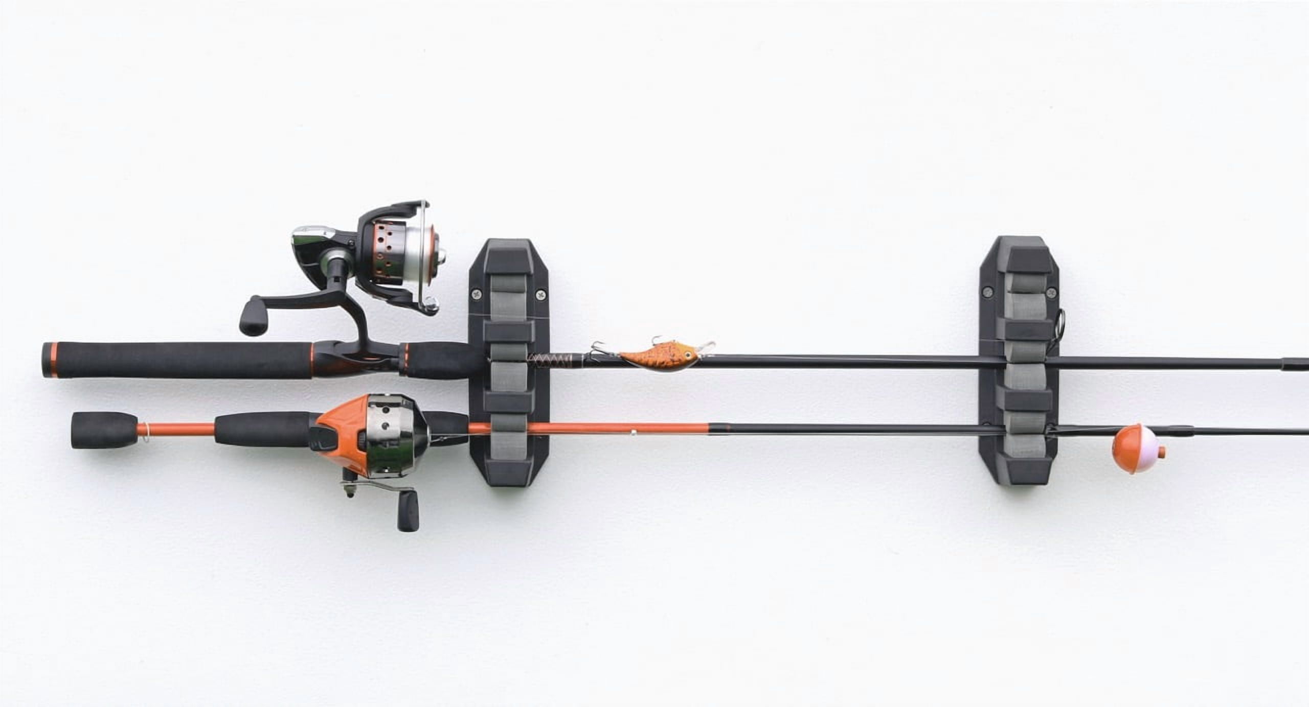 Ozark Trail Marine Fishing Triple Rod Storage Holder, Gray Plastic