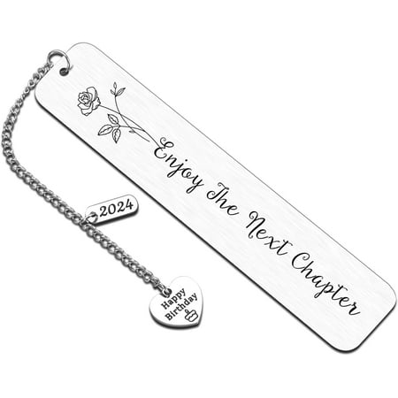 Birthday Gifts for Women Birth Flower Water Lily Bookmark 21st 30th 40th 50th 60th Birthday Gifts for Her Happy Birthday Gift for Best Friend Bestie Mom Grandma Sister Book Lovers