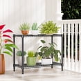 thumbnail image 7 of IZEUK 2-Tier Black Metal Shelving Unit, Adjustable Wire Rack Organizer, 220 lbs, 27.6"W x 11.8"D x 23.4"H, 7 of 7