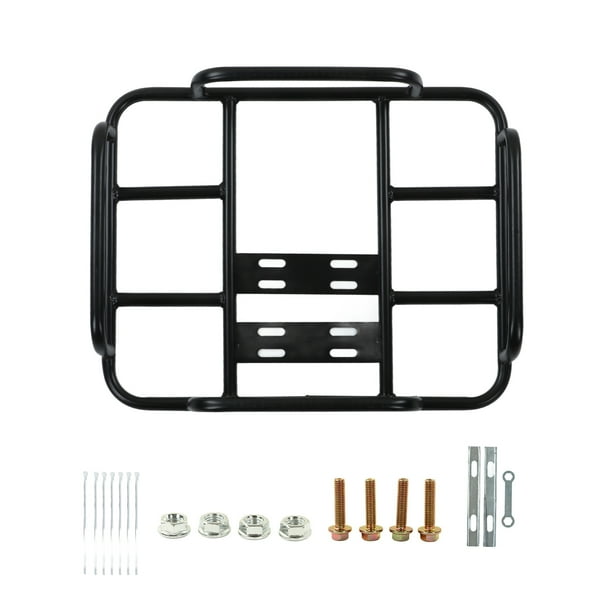 Rejilla trasera para caja de entrega de alimentos, carga de 80 kg, tubo de acero sin costura, universal para motocicleta, bicicleta eléctrica, tipo 1, 45/35 ID