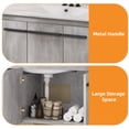 thumbnail image 4 of Craftian 36" Inch Wall Mounted Bathroom Vanity with Sink, Modern Floating Bathroom Sink Storge Cabinet , Gray, 4 of 9
