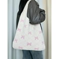 thumbnail image 2 of Crochet Tote Heart Tote Handbag Tote Y2K Accessories Shoulder Bag Heart Tote Hobo Bag Y2k Knitting, 2 of 7