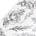 thumbnail image 3 of Flower Pattern Temporary Tattoo Sticker Women Waterproof Tattoo Sticker Accessory, 3 of 5