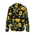 thumbnail image 3 of Kll Bees And Sunflowers Print Men'S Women’s Upf 50+ Sun Protection Outdoor Hoodie Jacket Long Sleeve Fishing Hiking Performance Shirt- Xx-Large, 3 of 8