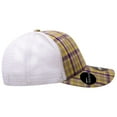 thumbnail image 4 of Decky 6017 6 Panel Mid Profile Structured Plaid Trucker Hat-111/White, 4 of 5