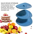 thumbnail image 4 of Mosey Cake Stand 3-Tier Folding Cupcake Stand Reusable Space-Saving Pastry Serving Tray for Home Wedding Party, 4 of 7