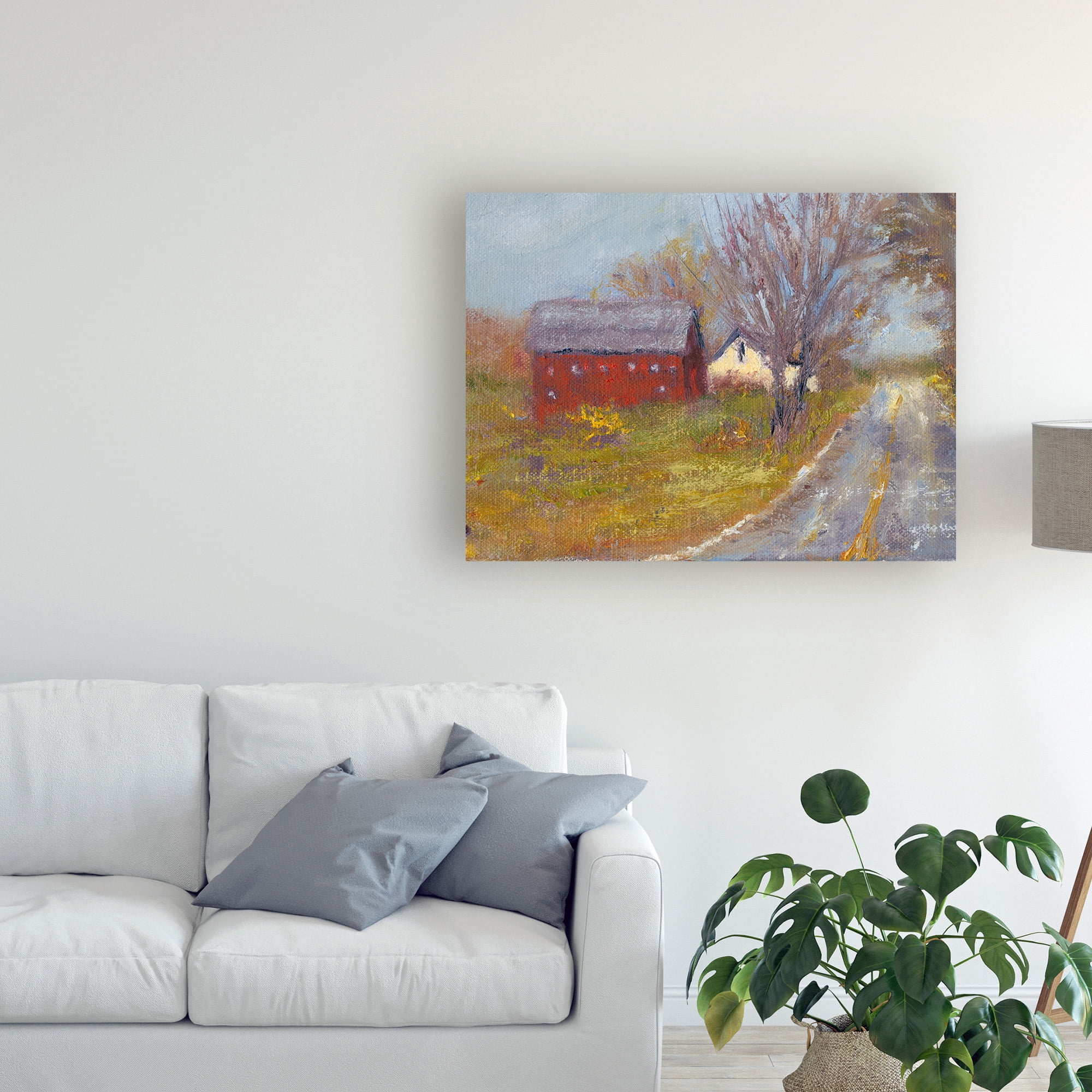 Trademark Fine Art 'Back Road Barn I' Canvas Art by Marilyn Wendling