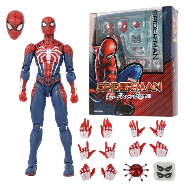 Figuras de acción de Spiderman de Los Vengadores para niños, traje de actualización, edición de juego de PS4, juguetes calientes para niños, regalo Fivean unisex