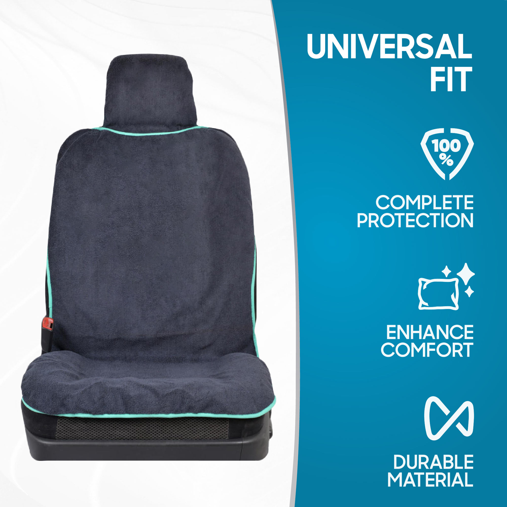 BDK UltraFit Sweat Towel Auto Seat Cover for Yoga Running CrossFit Workout Athletes (3 Colors)