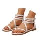 thumbnail image 2 of MKLEKYY Sandalias deportivas de Verano para Mujer, Con Punta Abierta, de Cuero y Cremallera Trasera, Cómodas, 2 of 4