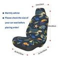 thumbnail image 3 of Wukai Undersea Animals Full Set Car Seat Covers with Soft Padding Universal Auto Front Seats Protector and Cushion Mat, 3 of 5