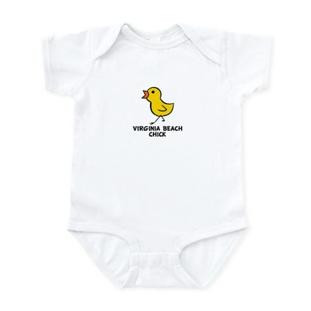 

CafePress - Virginia Beach Chick Infant Bodysuit - Baby Light Bodysuit Size Newborn - 24 Months