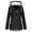 Black jacket for women, variant on wycnly 2023 Winter Womens Trench Jacket Womens Overcoat Winter Outdoor Warm Thickened Fleece Lined Windbreaker Jacket Plus Size Casual Pocket Solid Drawstring Plush Hooded Coat Up to 65% off