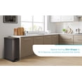 thumbnail image 3 of Home Zone Living 12 gal, 1.3 gal Kitchen Trash Can Combo, Slim Design in Stainless Steel, Black, 3 of 10