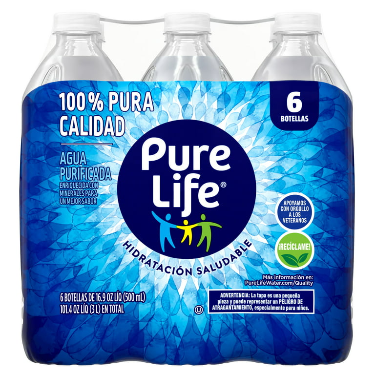 Pure Life Purified Water, 16.9 Fl Oz, Plastic Bottled Water (12 Pack) 