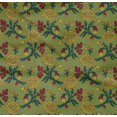 thumbnail image 4 of oneOone Organic Cotton Poplin Twill Fabric Leaves & Floral Block Printed Fabric 1 Yard 42 Inch Wide, 4 of 4