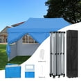 thumbnail image 2 of Outdoor Basic 10x20 FT Pop Up Outdoor Canopy Wedding Party Tent Folding Enclosed Canopy, Blue, 2 of 7