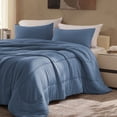 thumbnail image 5 of Sleep Zone Jersey Knit 2 Pieces Comforter Set, Twin/Twin XL Bedding Set for Kids, Children, College Dorm, Breathable and and Fluffy, All Season use (Stone Blue, Twin/Twin XL), 5 of 6