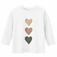 thumbnail image 3 of Valentine's Day Shirt for Girls Graphic Pollover Shirts Fashion Casual Crew Neck 3/4 Sleeve Tops Trendy Size 3-12, 3 of 4