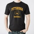 thumbnail image 4 of Pittsburgh Classic Baseball Arch Basic Cotton T-Shirt - Small - Black, 4 of 6