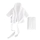 thumbnail image 2 of Albornoz para recién nacidos, de algodón puro, engrosado para bebés, trajes de baño para fotos, prenda fotográfica (blanco adecuado para bebés de 3 a 6 meses), 2 of 5
