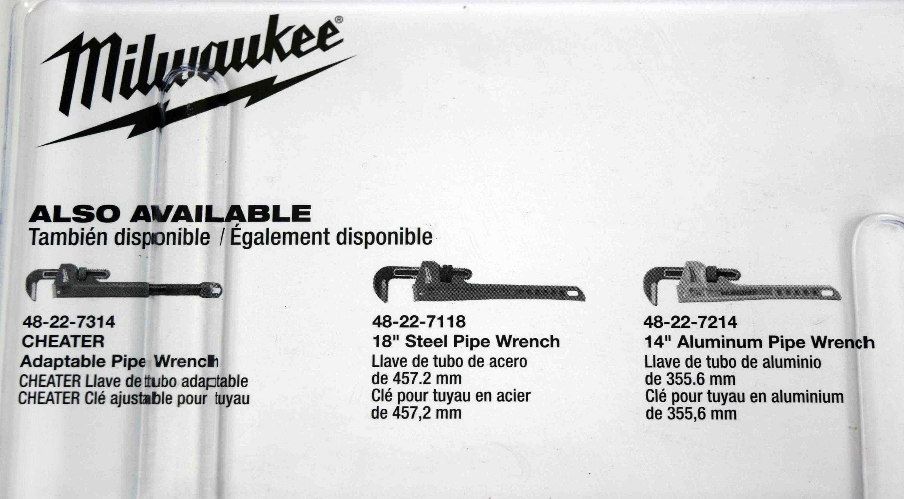 Milwaukee 48-22-7400 2-Piece in. and 10 in. Adjustable Wrench Set 