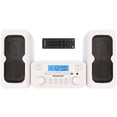 thumbnail image 1 of Magnavox MM435M-WH Sistema compacto de estantería para CD de 3 piezas con radio estéreo FM digital, tecnología inalámbrica Bluetooth y control remoto en blanco | Pantalla LCD | Compatible con puerto a, 1 of 5