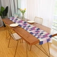 thumbnail image 2 of Yayeee Table Runner 90 inches Long Home Kitchen Dinning Party Decoration, Pink and Purple Plaid Pattern, 2 of 7