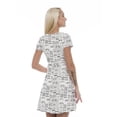 thumbnail image 2 of Women’s A Line Retro Summer Dress, Retro Triangle Arrangement, Cross Wrap V Neck, 6 Sizes, by Ambesonne, 2 of 2