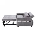 thumbnail image 5 of Harper & Bright Designs 55.1" Pull Out Sleep Sofa Bed Loveseats Sofa Couch with Adjsutable Backrest, Storage Pockets, 2 Soft Pillows for Living Room, Bedroom, Apartment, Office, Beige, 5 of 16