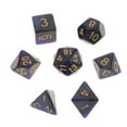 thumbnail image 2 of 7 Unids / set Dados de Numeración Lateral Múltiple para MTG DND RPG Juego de Azul negro Zulema Dados de juego de mesa, 2 of 8