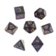 thumbnail image 2 of 7 Unids/set de Dados Numéricos Sunnimix para DND RPG Azul y negro, 2 of 8