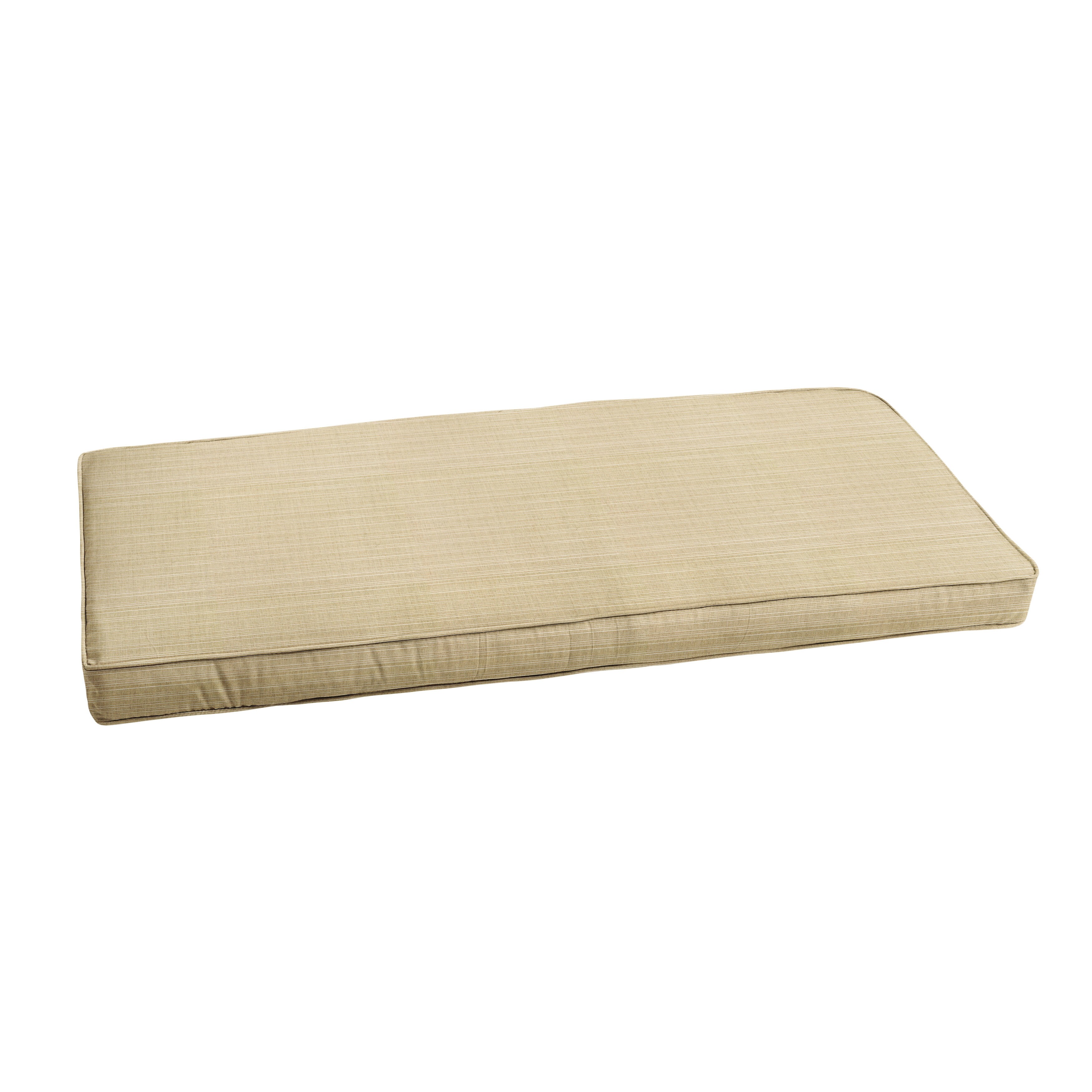 Humble and Haute Sunbrella Textured Beige Indoor/ Outdoor Bench Cushion