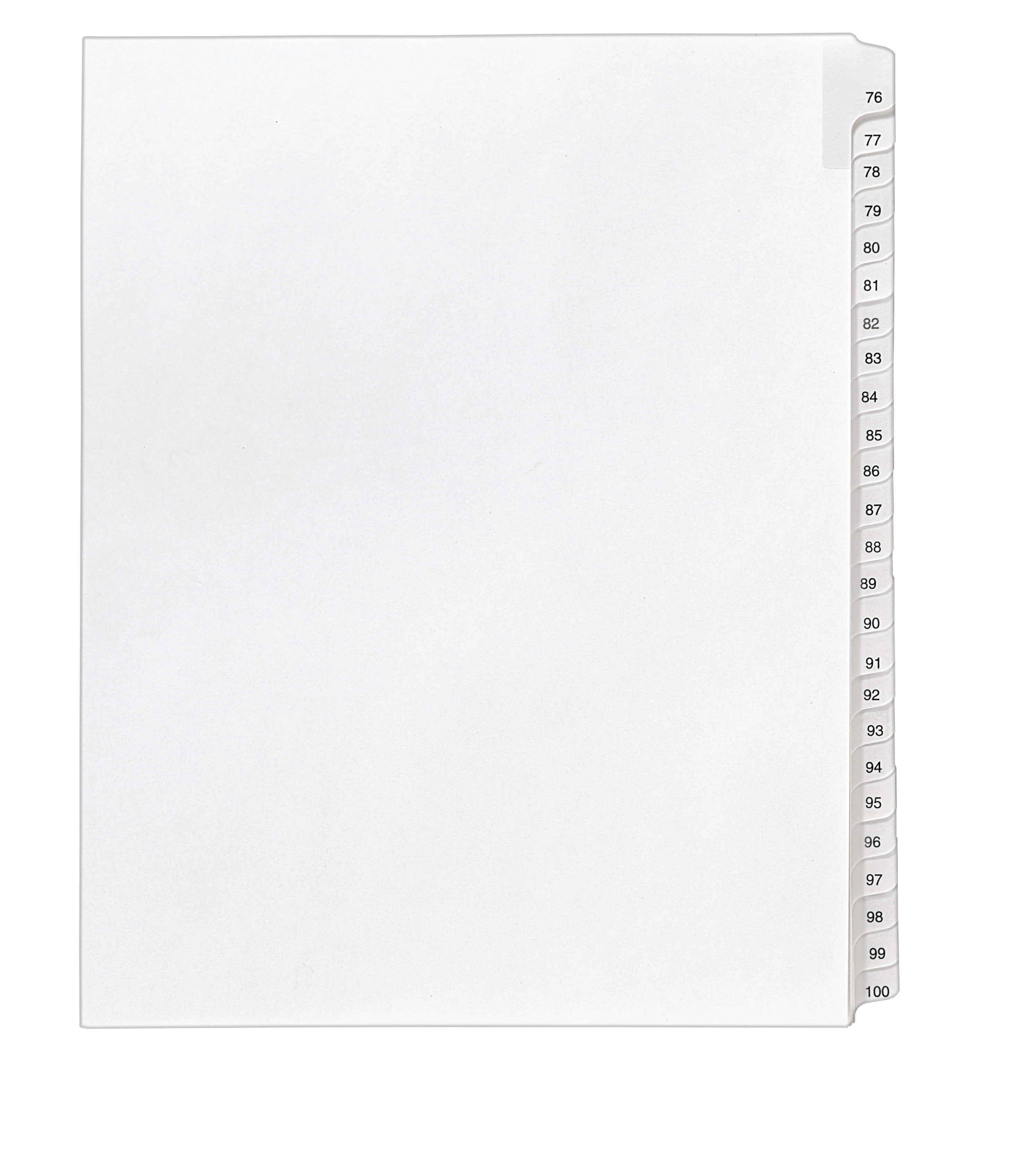 Avery Collated Legal Dividers Allstate Style, Letter Size, 76-100 Tab Set