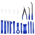 thumbnail image 1 of Herramienta de Extracción de Molduras de 19 Piezas, Alicates de Clip para Automóvil, Juego de Herramientas de Palanca de Plástico para Panel/Tablero de Automóvil, Color Azul., 1 of 5