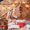 thumbnail image 7 of 2PCS LED Christmas Stockings- 18in Pink Gnome Stocking Holders Light Fireplace Tree Hanging Ornament for Kids Family Decoration Xmas Holiday Party Decor, 7 of 7