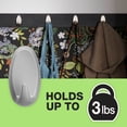 thumbnail image 4 of FrogTape reMOVEables Medium Brushed Nickel Heavy Duty Hooks, 2 Hooks and 4 Adhesive Strips, 4 of 16