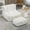 White, variant on Bean Bag Chair,Comfortable Bean Bag,Super Soft Lazy Sofa Chair for Living Room,Black