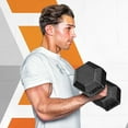 thumbnail image 2 of METIS Hex Dumbbells [Pair] | Premium Rubber-Coated Free Weights for Home & Gym Workouts | Full Set & Rack Available [5.5lbs – 110lbs], 2 of 3