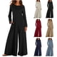 thumbnail image 1 of RKSTN Jumpsuits for Women Plus Size Zipper Wide Leg Romper Pants Womens Casual Solid Loose Fits Comfortable Zip Up Jumpsuit with Pockets, 1 of 9