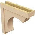 thumbnail image 5 of 6"W x 24"D x 24"H Thin Emerson Rough Cedar Woodgrain TimberThane Corbel, Primed Tan, 5 of 6