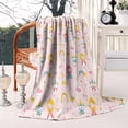 thumbnail image 3 of Fairy Tale Princess Pattern Blanket,Comfortable Soft Flannel Throw Blanket,All Season,Warm Lightweight Blankets for Sofa Bed Couch Living Room Chair,50"x60", 3 of 4