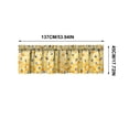 thumbnail image 3 of Feledorashia Kitchen Curtains, Window Curtains, 2D Printed Short Panels Washable Decorative Kitchen Window Treatments, Polyester Fabric, Light Filtering, Durable and Easy Care, 3 of 7