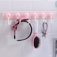thumbnail image 5 of UPKOCH Strong Adhesive Hook Pink Plastic Wall Mounted Hook for Hanging Kitchen Bathroom Items, 5 of 8