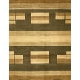 thumbnail image 1 of Ahgly Company Indoor Rectangle Abstract Yellow Abstract Area Rugs, 4' x 6', 1 of 6