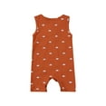 thumbnail image 5 of Binpure Baby Sleeveless Sun Print Round Neck Button Romper with Pocket, 5 of 7