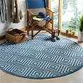 thumbnail image 2 of SAFAVIEH Cottage Laraine Geometric Indoor/Outdoor Area Rug Cream/Light Blue, 9' x 12', 2 of 8